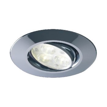 H4 Lite geborsteld staal, dimbare en kantelbare downlight 3000K DL490BS5530