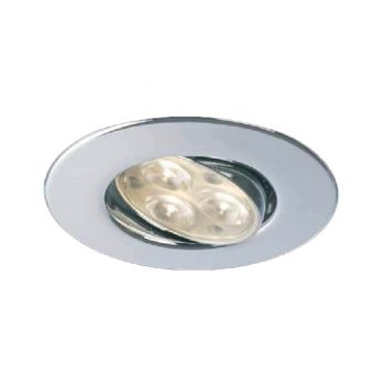 H4 Lite chroom, dimbare en kantelbare downlight 3000K DL490CR5530