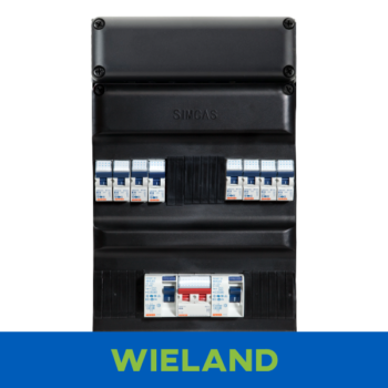 Kunststof groepenkast Simcast/1F/2/8 WIELAND PREFAB