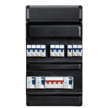 Kunststof groepenkast Simcast/1-3F/3/10 PRO