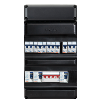 Kunststof groepenkast Simcast/1-3F/3/11 PRO