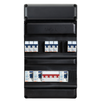 Kunststof groepenkast Simcast/1-3F/3/8 PRO