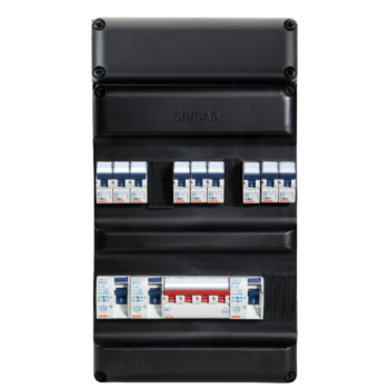 Kunststof groepenkast Simcast/1-3F/3/9 PRO