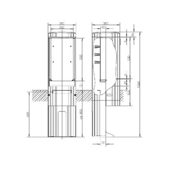 Buitenopstellingskast SL135P