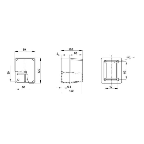 Montagedoos 44CE 650°C - GW44215 - Afbeelding 2
