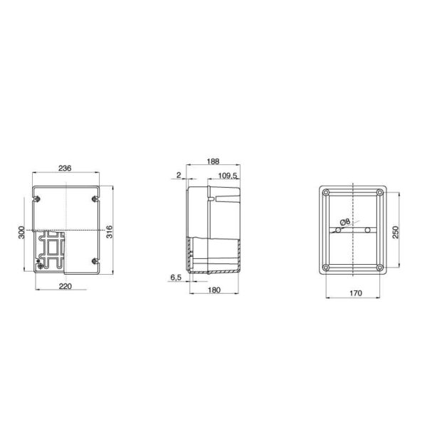 Montagedoos 44CE 650°C - GW44219 - Afbeelding 2