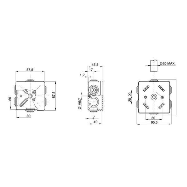 Montagedoos 44CE 650°C - GW44003 - Afbeelding 2