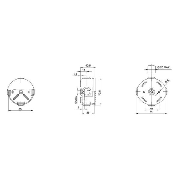 Montagedoos 44CE 950°C - GW44051R - Afbeelding 2