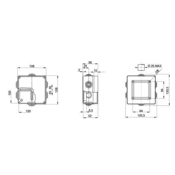 Montagedoos 44CE 950°C - GW44054R - Afbeelding 2